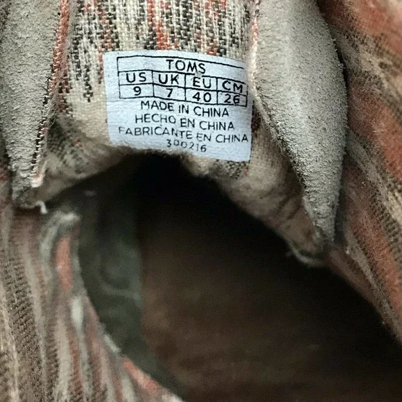 TOMS Desert Tan Taupe Suede Lace-Up Ankle Boots Wedge Booties Size W9 - Picture 11 of 12